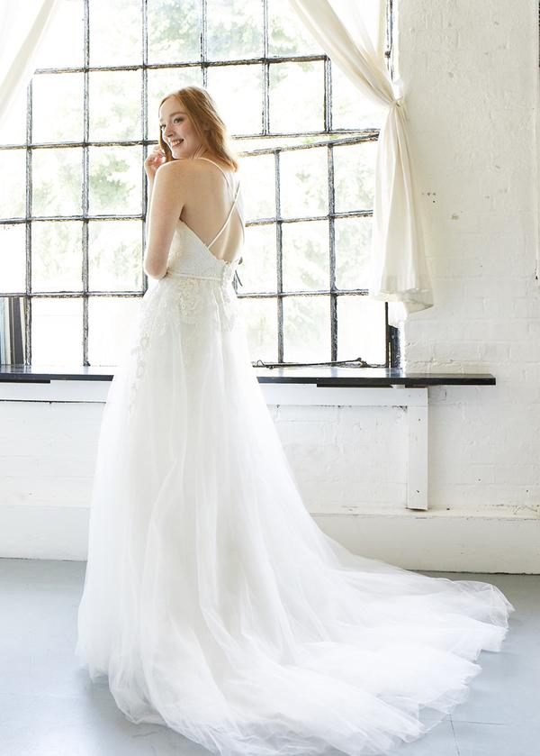 Cross Straps A-Line Wedding Dress